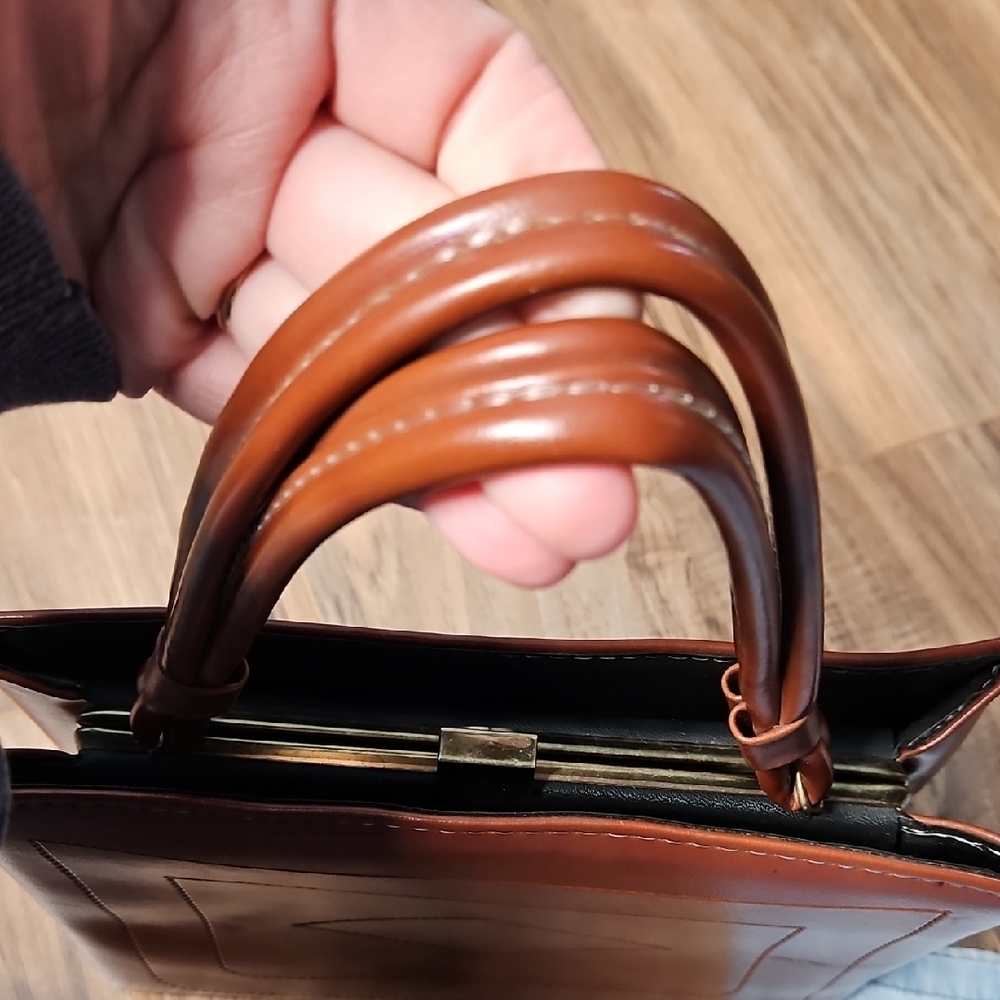Women’s Corporate Brown Leather Tote Bag - Picture 5 of 12